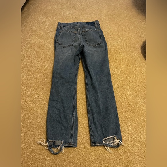 Abercrombie & Fitch Ankle Straight Ultra High Rise Jeans - Picture 2 of 3